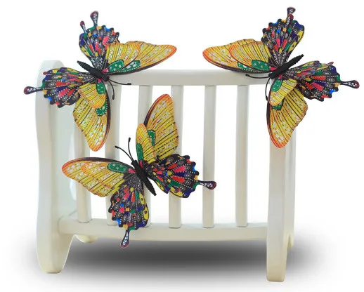 3D Butterfly fridge magnet home decoration 5pcs - 5