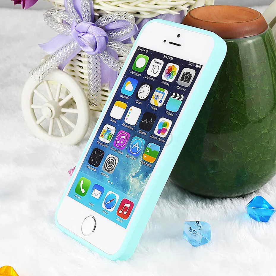 YAMIZOO Case Cover For iPhone 5 5s se Case Silicone Shockproof Soft Coque 360 Pink Cute Phone Cases For iPhone 5s se Case 5 On (3)