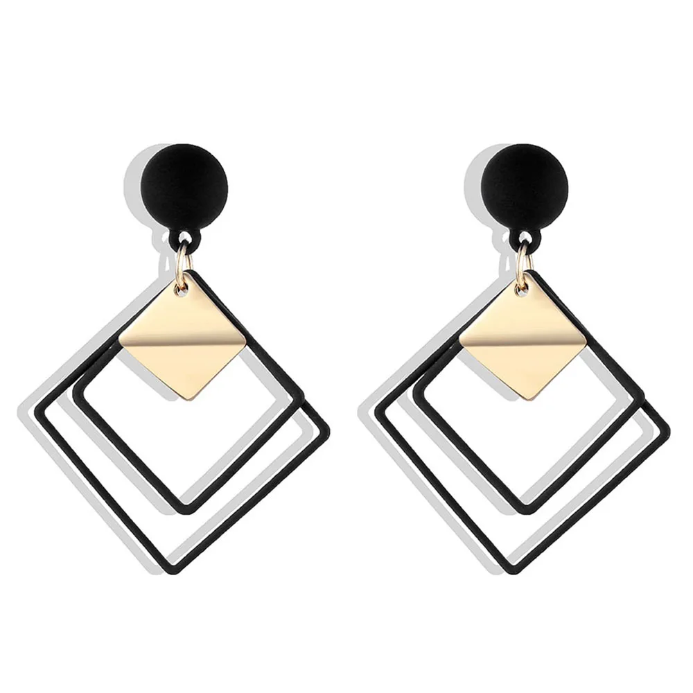 IPARAM Geometric Drop Earrings for Women Vintage Alloy Earrings Party Jewelry drop earrings geometric earrings