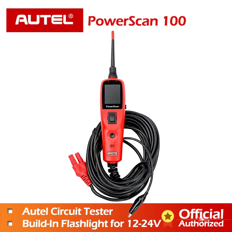 

Autel PowerScan PS100 Electrical Tester &Test Leads Circuit Tester Diagnostic Electrical System 12v 24v power scanner PS 100