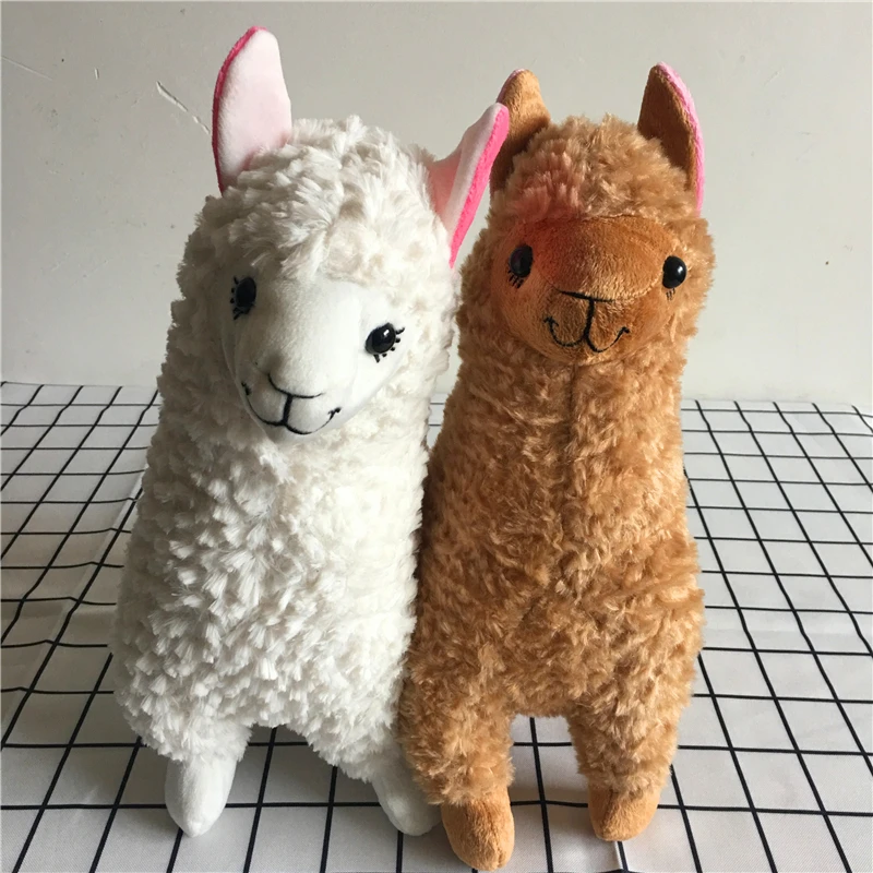 

Lovely 36cm White Beige Brown Alpaca Llama Plush Stuffed Animal Dolls,japanese Soft Lamb Plush For Kids Birthday Christmas Gifts