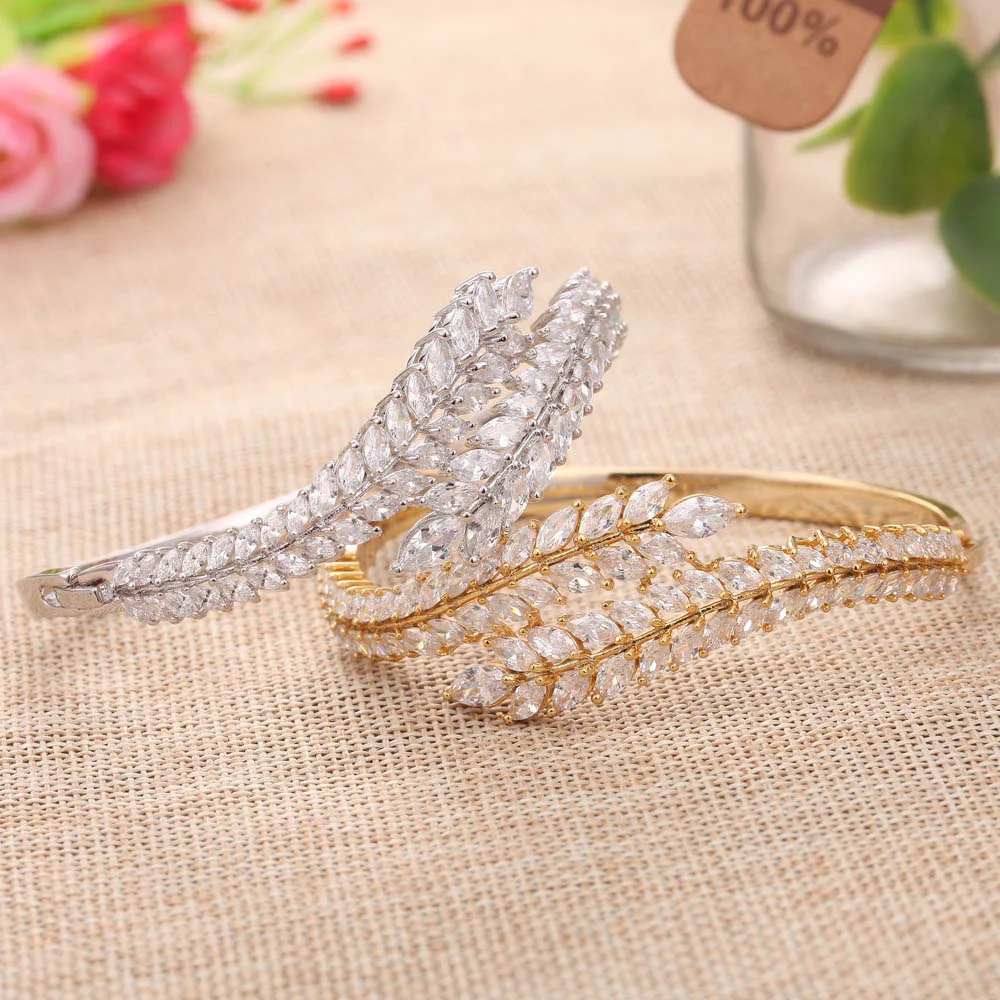 Honghong Цирконий высокого качества браслеты для женщин романтические цветы браслет женский Свадебный благородный элегантный стиль невесты браслеты