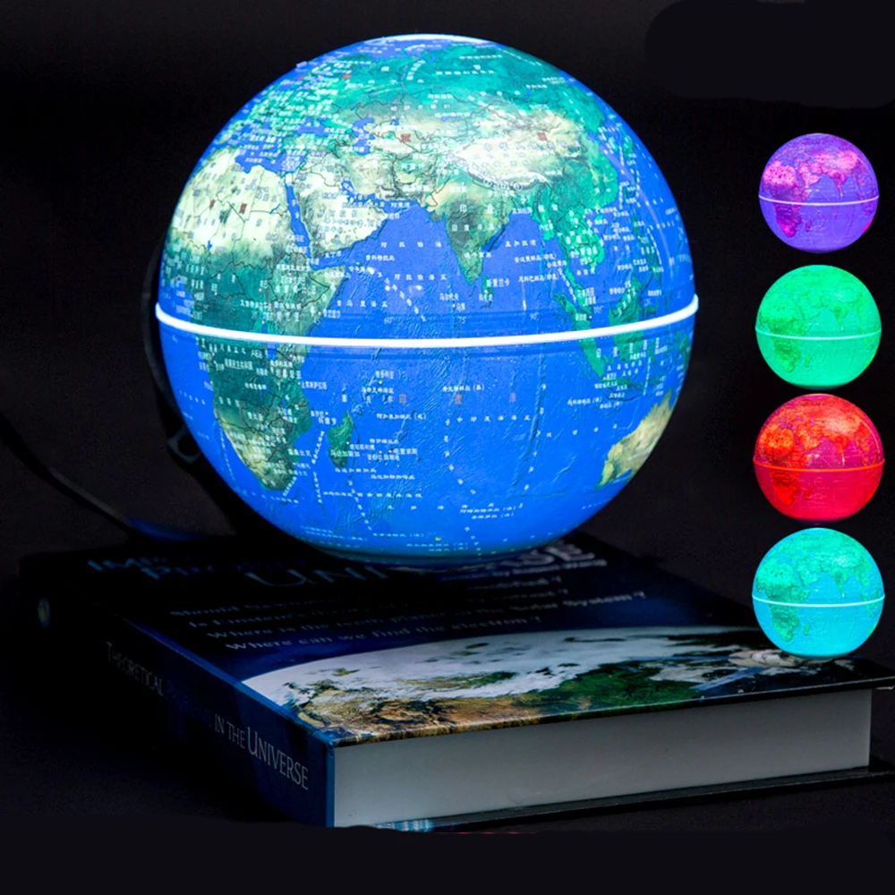 6 Inch Magnetic Rotating Globe Anti Gravity Floating Levitating 6 Inch Magnetic Rotating Globe Anti Gravity Floating Levitating Earth World Map For Desktop Office Home Decor Best Gift