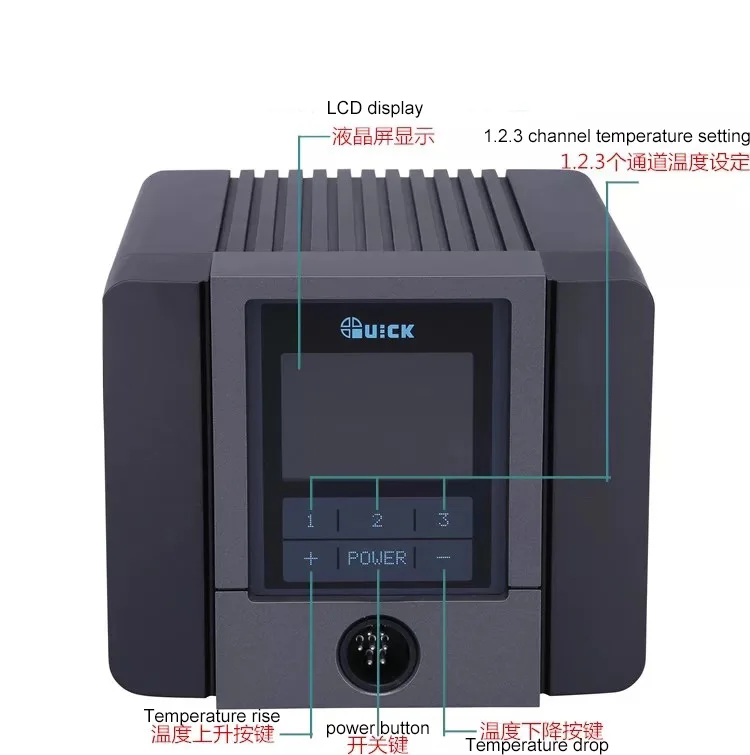 QUICK TS1200A интеллектуальная сенсорная бесбессвинцовая Регулируемая паяльная станция с термостатом Антистатическая функция сна паяльник