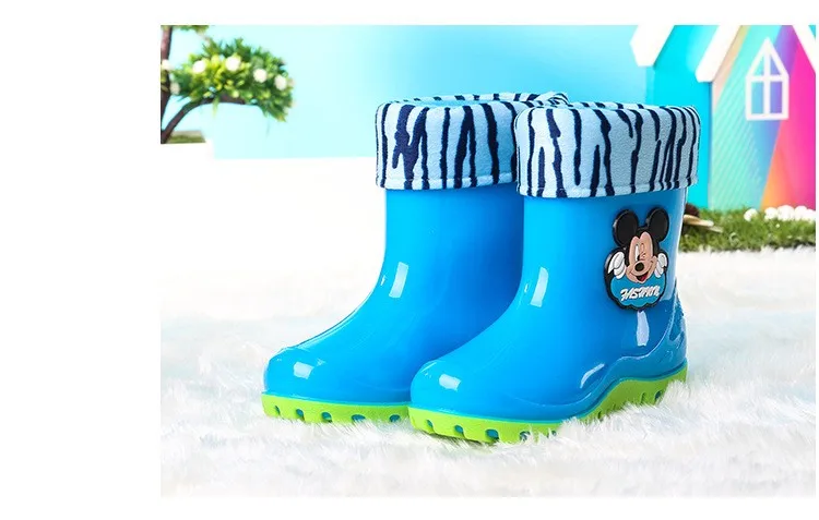 Детские резиновые сапоги; милые резиновые сапоги для мальчиков и девочек с героями мультфильмов; детская водонепроницаемая обувь; детская непромокаемая обувь; размеры 23-38