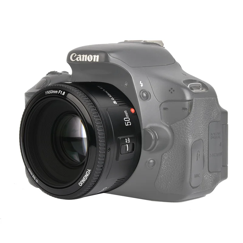 В наличии! Светодиодная лампа для видеосъемки YONGNUO YN50mm f1.8 YN EF 50 мм f/1 8 AF объектив YN50