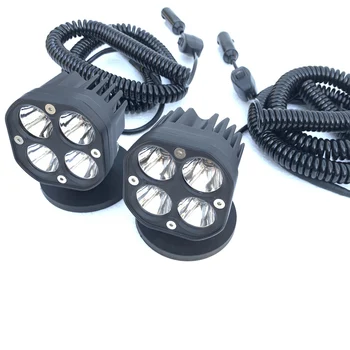 

4x4 Offroad Auto headlight Car Led High Hi beam Projector Spotlight Head fog lamp Magnetic holder SUV ATV Trailer Led work light