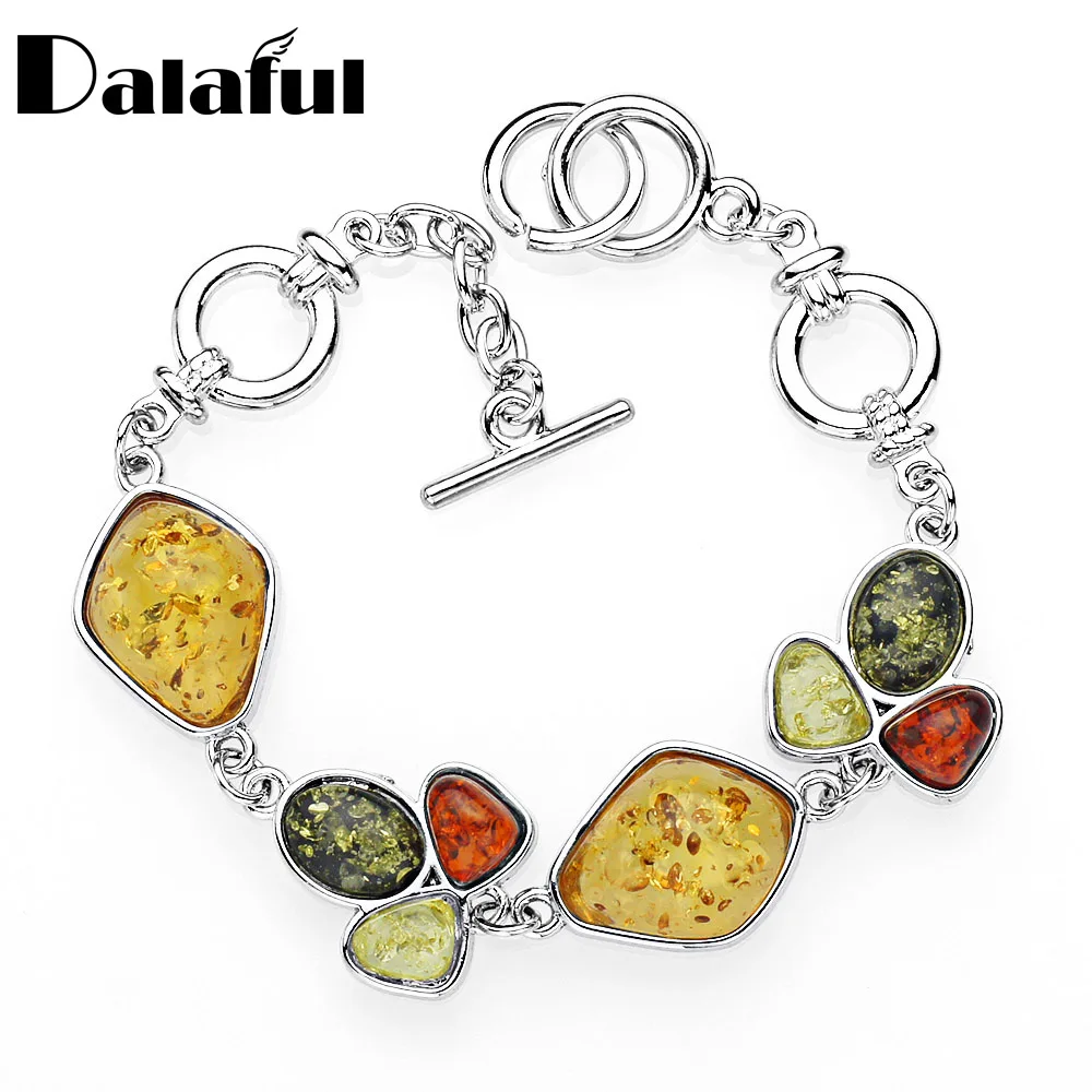 

2017 Multicolor Baltic Synthetic Honey Link Chain Bracelets & Bangles Wedding Jewelry Bracelets For Women L83301