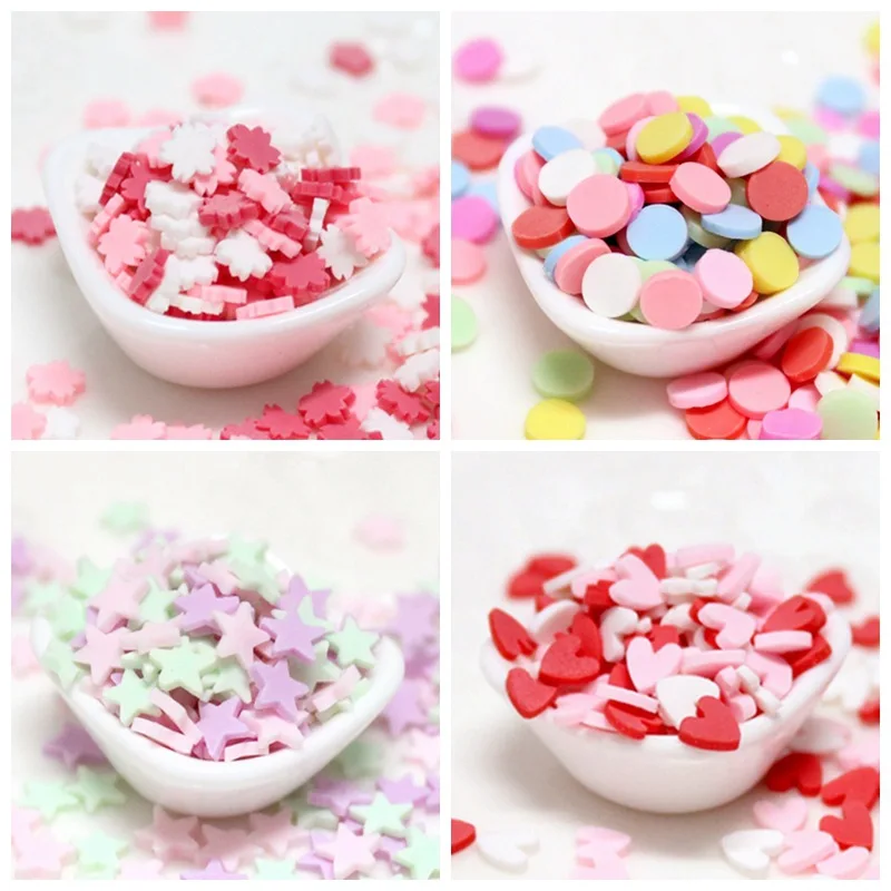 

20g/bag Modeling Clay/Slime Colorful Styrofoam Sugar Sprinkles Decorative Slime DIY Craft For Crunchy Slime