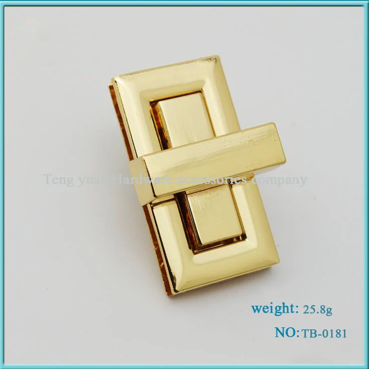 

10pcs/lot Handbags luggage hardware accessories High-grade Alloy die-casting bags commonly used decorative lock square lock