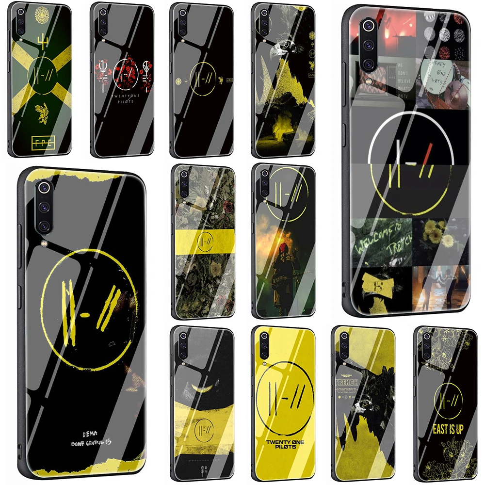 

Twenty One Pilots 21 Tempered Glass TPU Cover for Xiaomi 8 Lite A1 A2 9 Redmi Note 5 6 7 Pro 6A 4X POCOPHONE F1