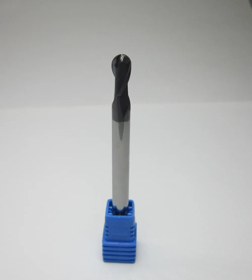 

radius 3.0 HRC45 R3.0 2 flutes Tungsten Carbide Ball Nose End Mill long shank length 75mm CNC milling cutter dia 6mm * 6mm