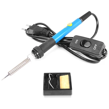 

Eu Plug,220V 60W Soldering Iron Solder Tool Electronic Desoldering Pump Digital Soldering Iron Welding Tool