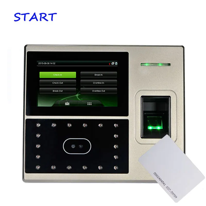 Uface800 face &amp fingerprint time attendance and 12.56Mhz/EM Card Access Control system | Безопасность и защита