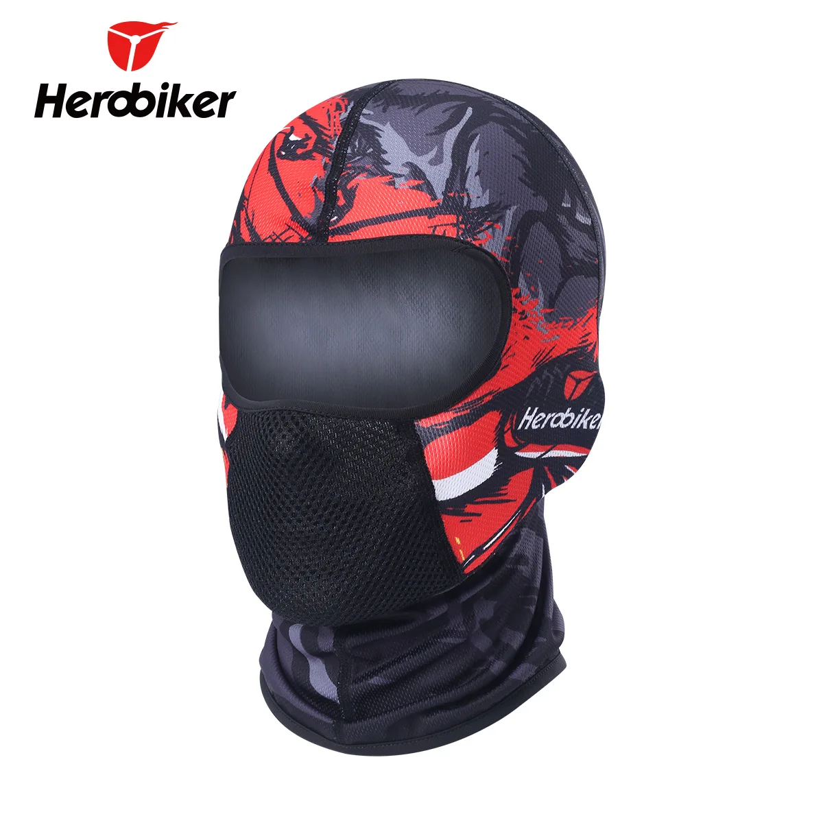 Мотоциклетная маска HEROBIKER для лица Балаклава мотоциклетная лыжная Военная