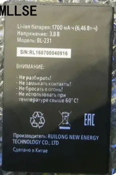 

10PCS MLLSE 1700mAh battery for Tele2 midi BL-231 Mobile phone battery