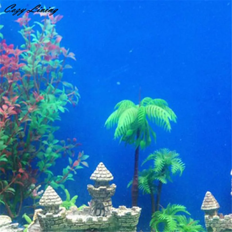 Рыбы аквариумных растений 2 шт аквариума растения декоративные 10,6-дюймовый зеленая Рыба Аквариум украшения 30D27