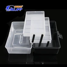 Ilure 28.5*15*14 см Пластик Портативный Рыбалка Box рыбы Приманка Рыбалка Интимные аксессуары ferramentas коробка Карп Рыбалка снасти приманка дело