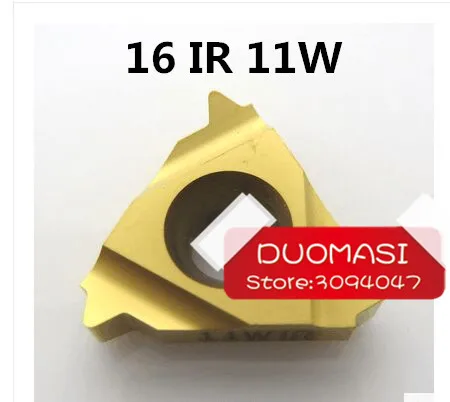 

16IR 11 W Carbide Threading Inserts Internal Threading Insert Indexable Lathe Inserts for Threaded Lathe Holder