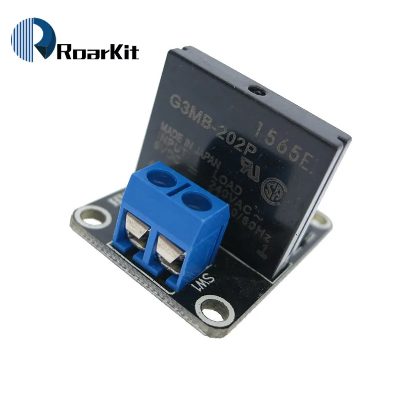 

5V 1 Channel SSR G3MB-202P Solid State Relay Module 240V 2A Output with Resistive Fuse For Arduino