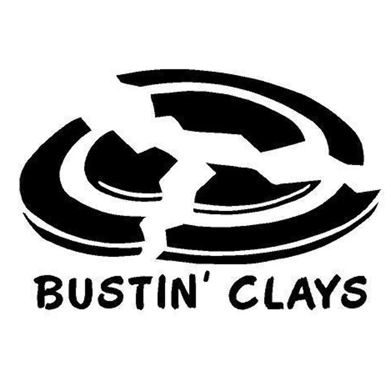Bustin Clays BUY 2 GET 1 FREE Vinyl Graphic Decal Sticker Shooting Clay Pigeons