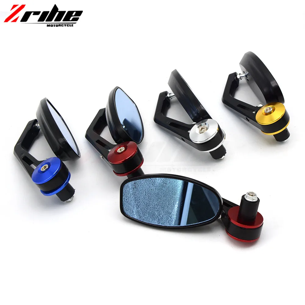 for 7/8"" 22mm Universal Motorcycle handle bar Rearview Mirror Handle bar End Side Mirrors For Yamaha FZ6R 2009 2010 2011 FZ8 20