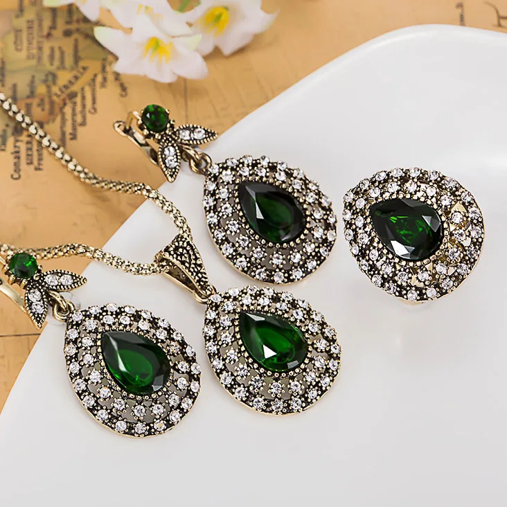 Ювелирный Комплект из колье и серёг с подвеской в виде цветка лилии|earrings turkey|jewelry