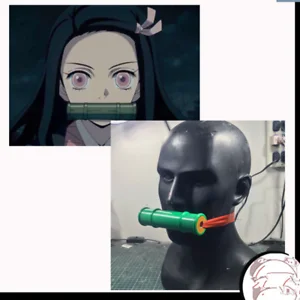 Demon Slayer: Kimetsu no Yaiba Kamado Nezuko бамбуковая трубка реквизит для косплея|Реквизит