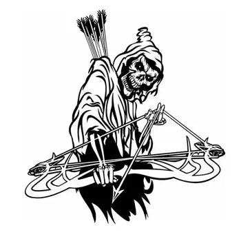 

DCTAL Hunt Sticker Car Hunting Shoot Skull Bow Hunter Shop Posters Vinyl Wall Decals Decor Chase Mural Sticker