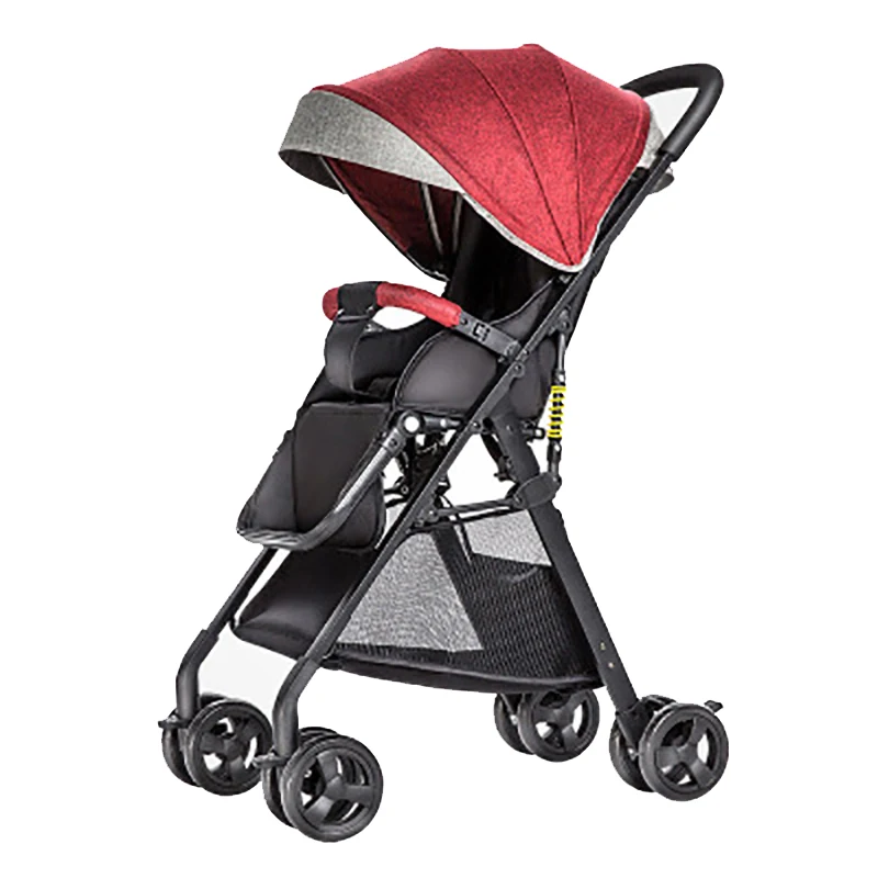  Fast shipping Light weight travel Baby stroller 8pcs gifts portable can sit and lying folding baby 