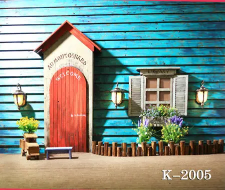 

10x10ft vinyl photography backdrop vinyl backdrops for photography vintage photography background blue wooden wall k-2006