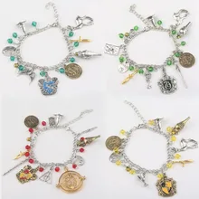 RJ, новинка, 4 стиля, hp Hogwarts, школьные браслеты, волшебная палочка, шляпа, Дары смерти, волшебник, брелок, браслет, женские браслеты для девочек