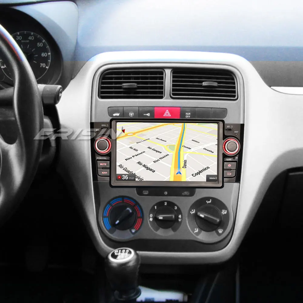 Top Erisin ES7523L 7" Android 8.0 car dvd Octa core DAB+ TPMS OBD BT 4G For Fiat Punto Linea 1