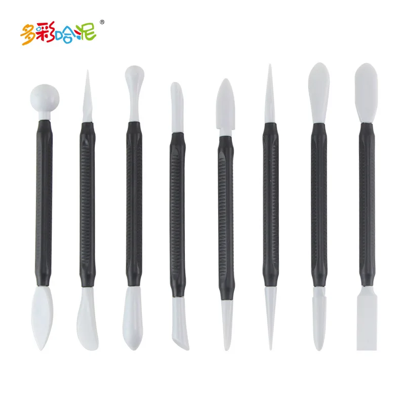 9Pcs/Set Plastic Clay Tools Handmade Carving Kit DIY Pottery Ceramics