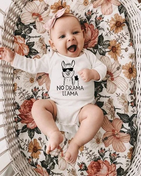 

Infant Toddler Autumn Bodysuits No Drama Llama Baby Boys Girls Bodysuit Jumpsuits Clothes Outfits Children Onesie 0-24M
