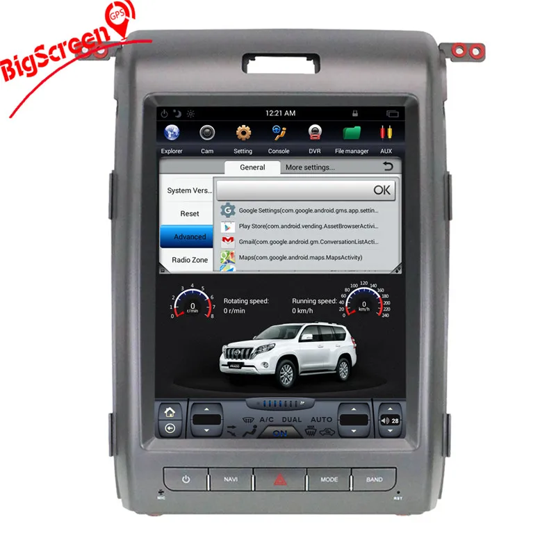 Cheap 12.1" Tesla style pure Android 6.0 Car No DVD Player GPS Navigation For Ford F150 2009-2014 stereo auto unit multimedia wifi 3
