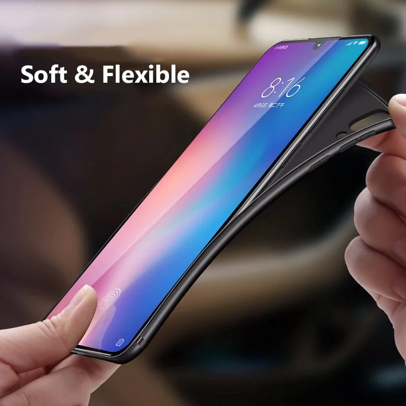 MAKAVO For Xiaomi Mi 9 Case Full Protection Soft Silicone Matte Cover For Xiaomi Mi9 Mi 9 SE Phone Cases