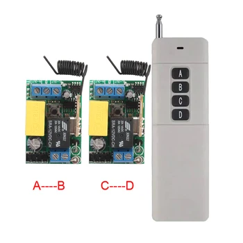 

Long Distance AC220V Remote Control Switch 10A Relay SAFETY CAPACITOR Light Lamp LED Power Supply Remote Switch Latched Model