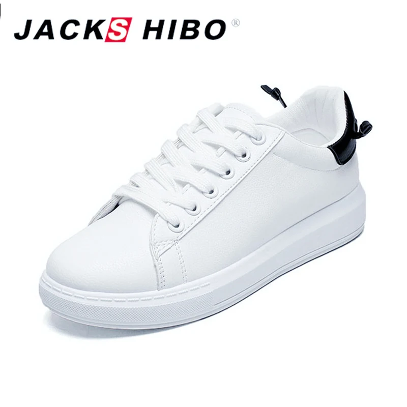 

JACKSHIBO Women's Spring Shoes Fashion Design Heel Flat Shoes Women Comfortable Footwear Female Sneakers Chaussures Femme
