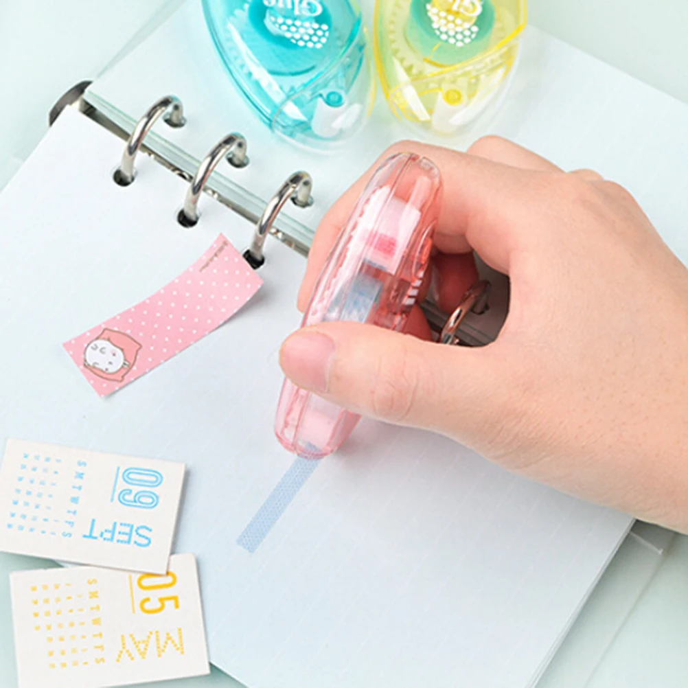 

Double Sided DIY Adhesive Correction Tape Glue Sealing Letter Office Work Runner Dispenser Scrapbooking Stationery Supplies