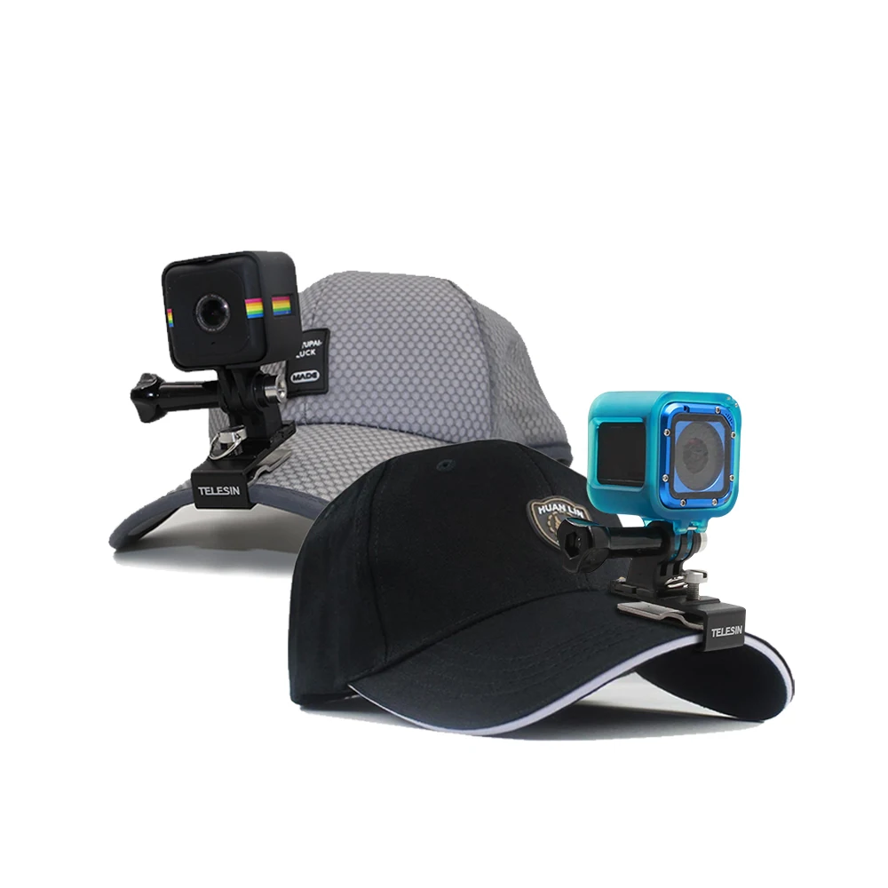 TELESIN роторный рюкзак Заколка-шляпка зажим Крепление с винтом для Polaroid Cube, Gopro Hero 7 6 5 4/3+/3 DJI Осмо камера SJCAM