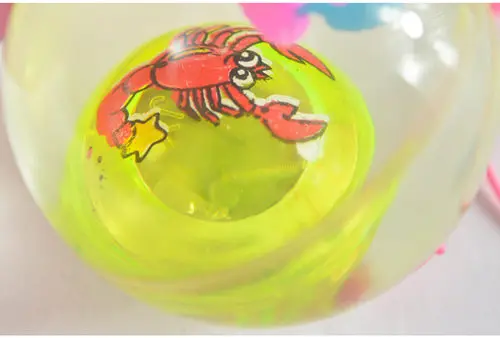 Luminous bouncing ball with elastic string light clear transparent crystal playball children pet toy doggy kids girls boys gift 7