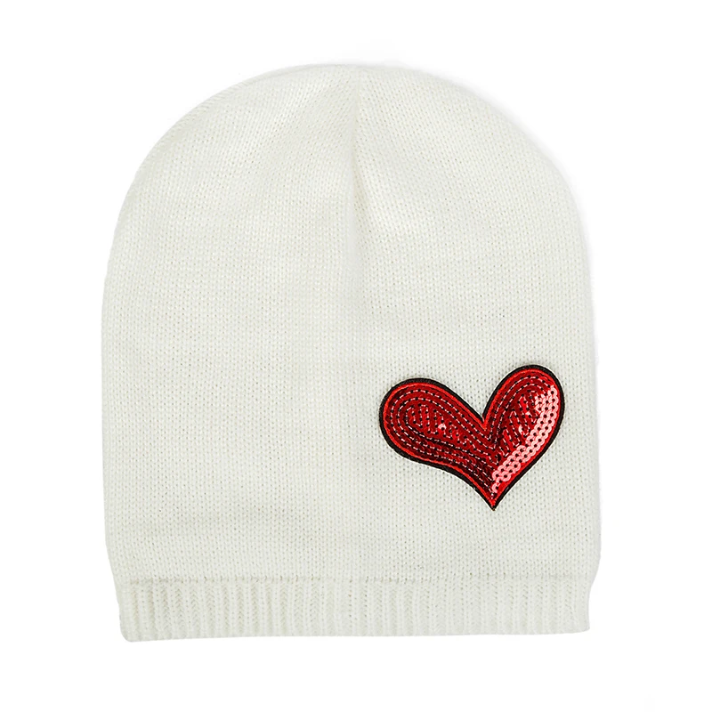 REAKIDS модные Skullies Beanies Hat Детские Новые сердце зимняя теплая шапка для младенца для девочек мальчиков вязанные детские шапки шапочки детская шапка