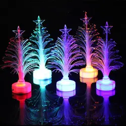 Электронная Рождественская елка ночник оптическое светодио дный волокно светодиодный мигающий подарок игрушки