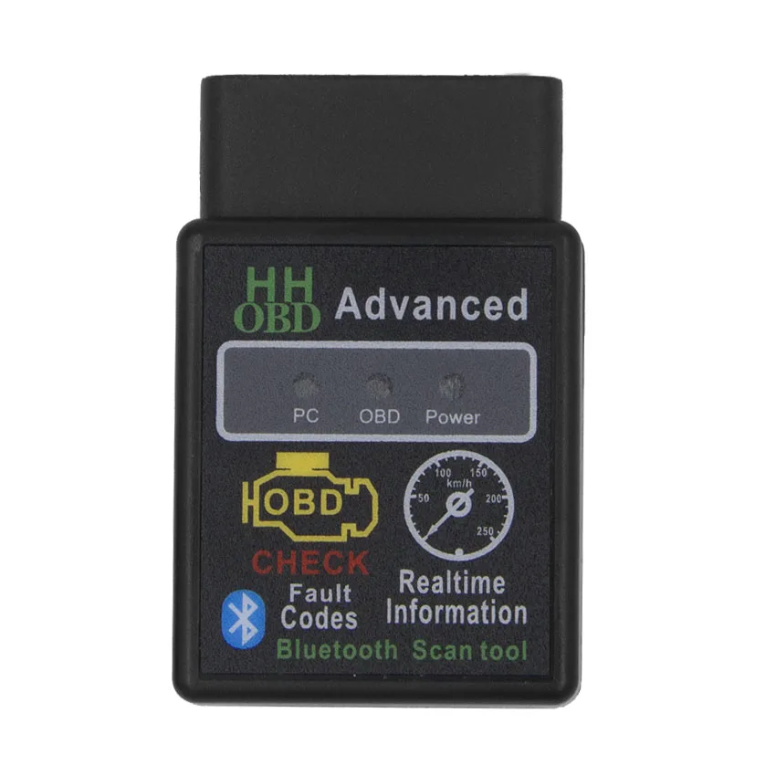 ELM327 V1.5 Bluetooth PIC18F25K80 чип OBD OBD2 16Pin диагностический код считыватель сканер инструмент ELM 327 V1.5 OBD2 для Android Крутящий момент - Цвет: HH OBD2