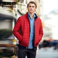BOSIDENG ранняя зимняя куртка-пуховик для мужчин, пуховое пальто с принтом букв на груди, высокое качество, ультра светильник B70131101