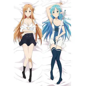 

Hot Game Japanese Anime Gun Gale Online SAO GGO Asuna Throw Otaku Dakimakura Gifts Bedding Hugging Body Pillow Case 150x50 CM