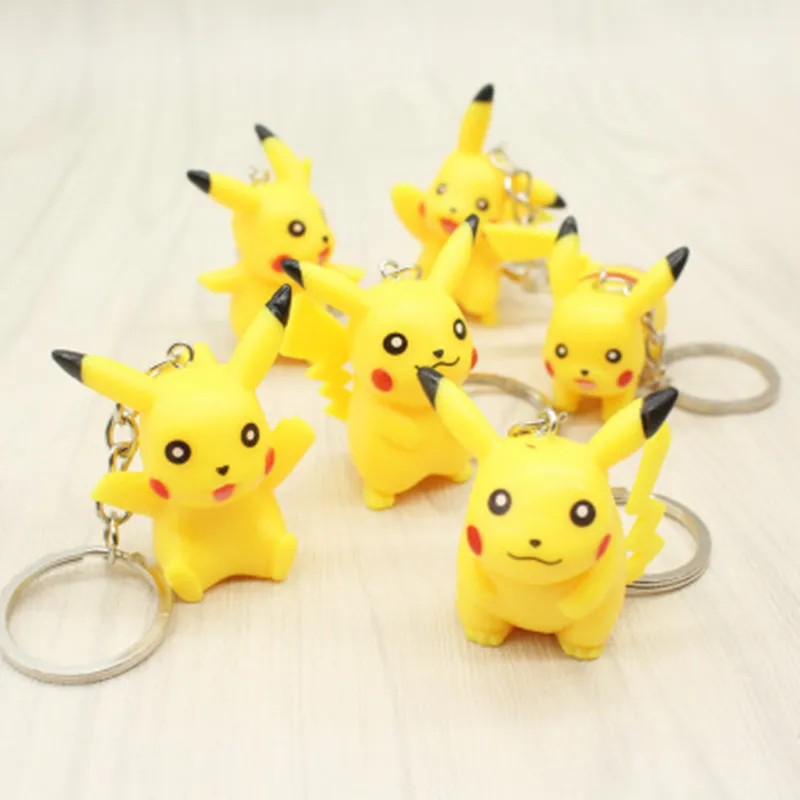 

1Pcs Pokemon Pikachu Key Chains Classic Cute KeyChain For Boys Girls Women Childhood Cartoon Gift Lovely Fashion Trinkets