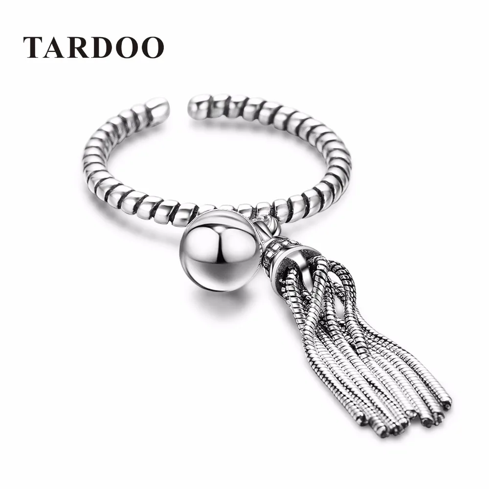 TARDOO Real 925 Sterling Silver Rings for Women Statement Cuff Adjustable Ring Sterling Silver Jewelry for