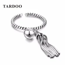 TARDOO Real 925 Anillos de Plata Esterlina para Las Mujeres Declaración Brazalete Ajustable Anillo Esterlina de Plata-Joyería para el Nuevo Año regalo
